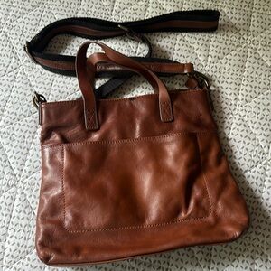 All leather Fat Face handbag